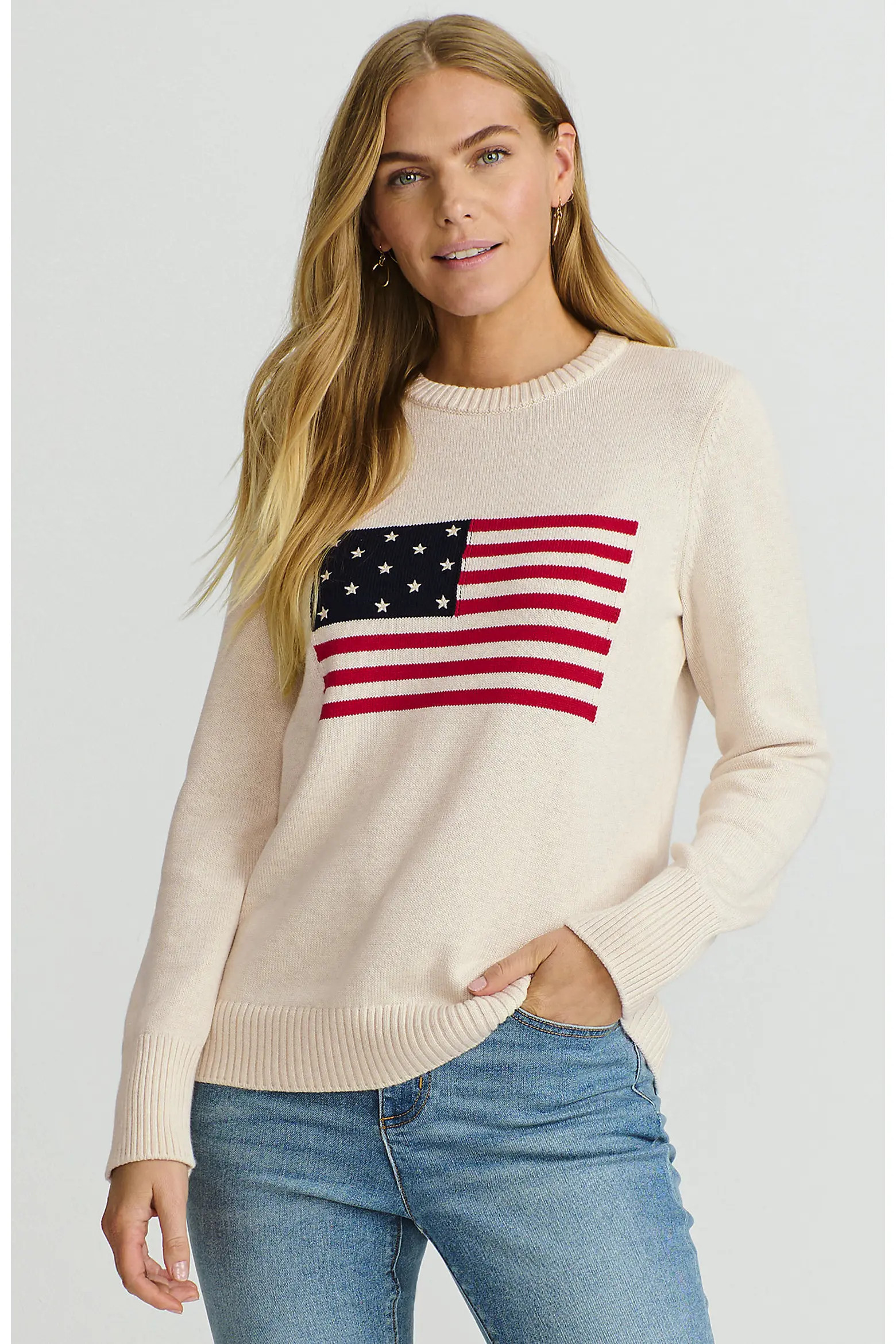 Cotton Drifter Crew Neck Sweater - Embroidered (Women) | Nordstrom | Nordstrom