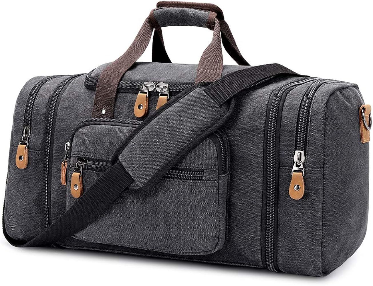Plambag Canvas Duffle Bag for Travel 50L/60L Duffel Overnight Weekender Bag | Amazon (US)