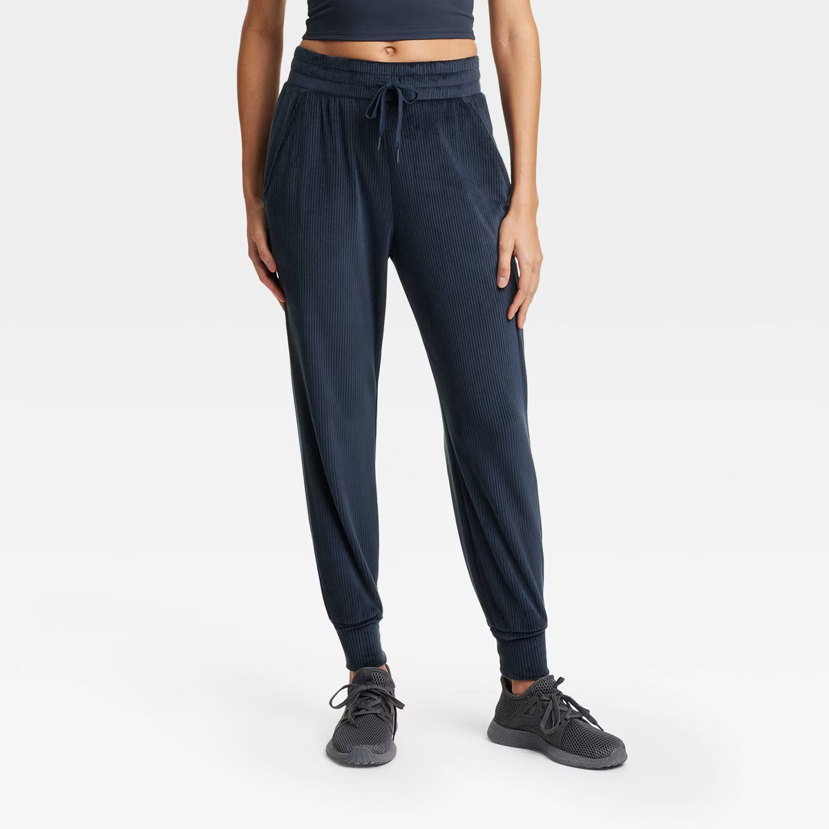 Women's Velour Ribbed Jogger Sweatpants - All In Motion™ | Target