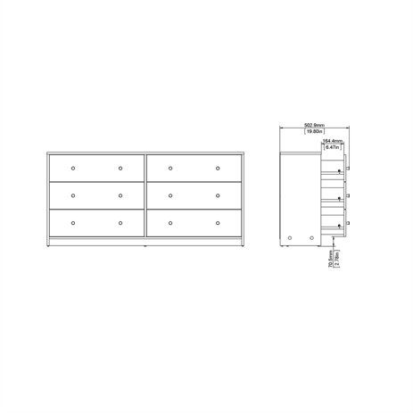 2 Piece Dresser and Nightstand Bedroom Set in White | Walmart (US)
