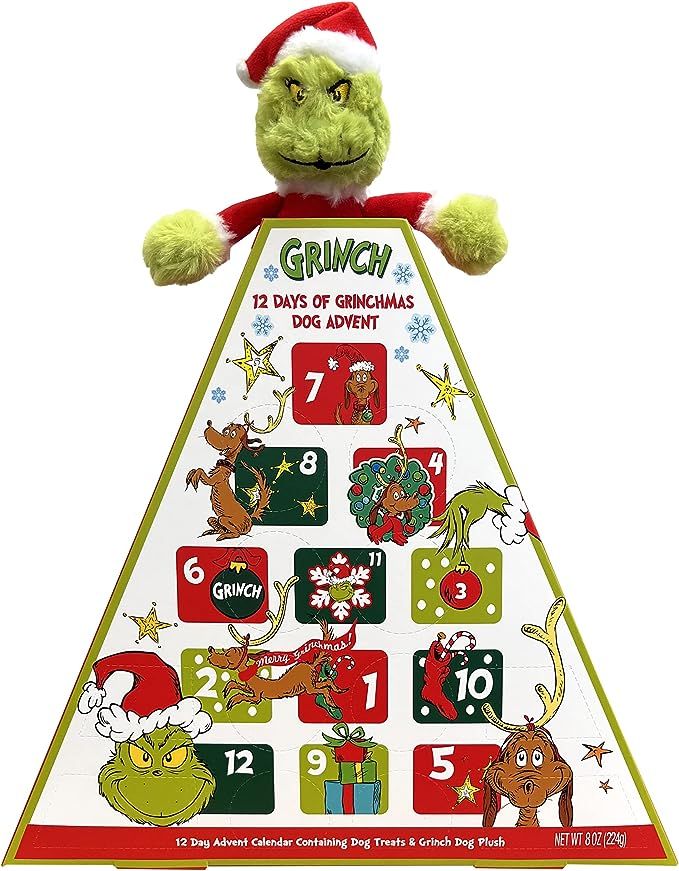 Ten Acre Gifts The Grinch 12 Days of Grinchmas Dog Advent Calendar with Treats, Toys, Snacks, and... | Amazon (US)