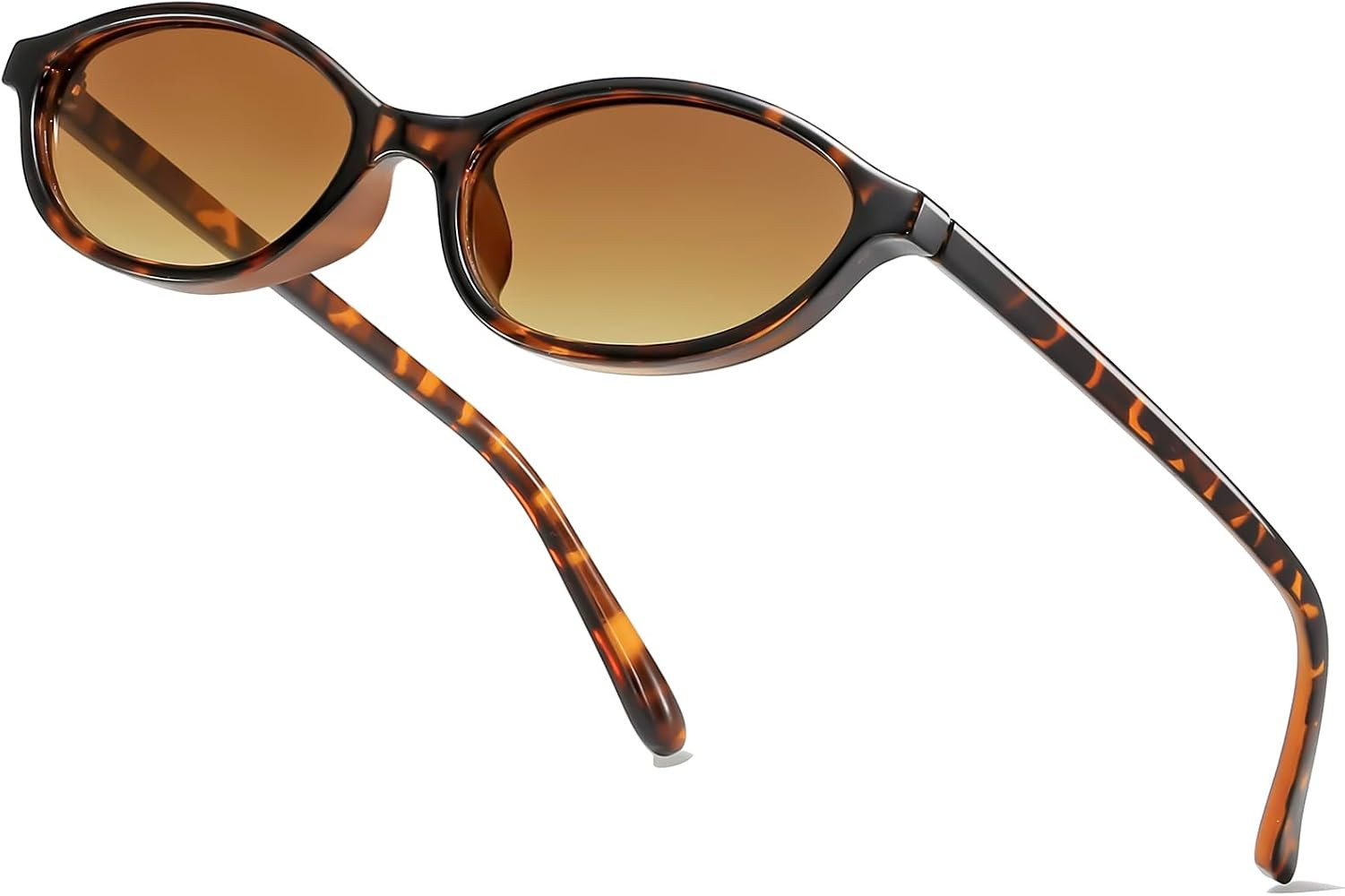 Retro Oval Cat Eye Sunglasses for Women 90s Y2K Lightweight Plastic Frame UV400 Protection Narrow... | Amazon (US)