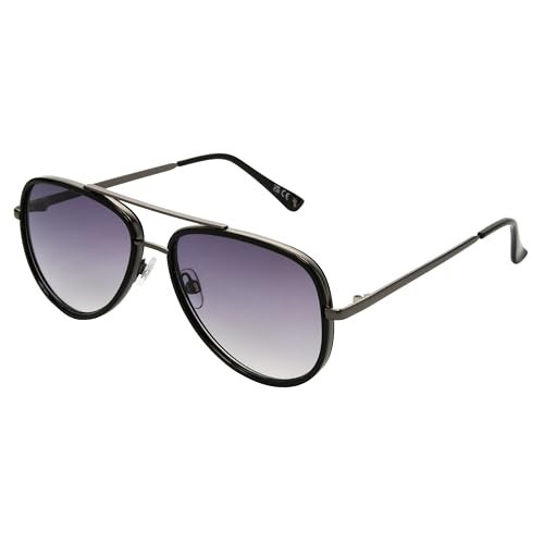 Frye Women's Jasper Aviator Sunglasses, Black, 58mm | Amazon (US)