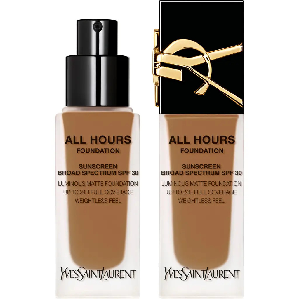 Yves Saint Laurent All Hours Luminous Matte Foundation 24H Wear SPF 30 with Hyaluronic Acid in Dn3 at Nordstrom | Nordstrom