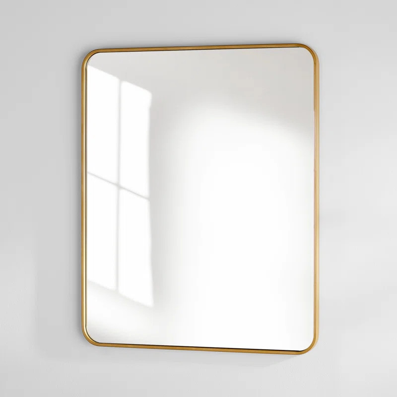 Sabine Metal Rounded Rectangle Wall Mirror | Joss & Main