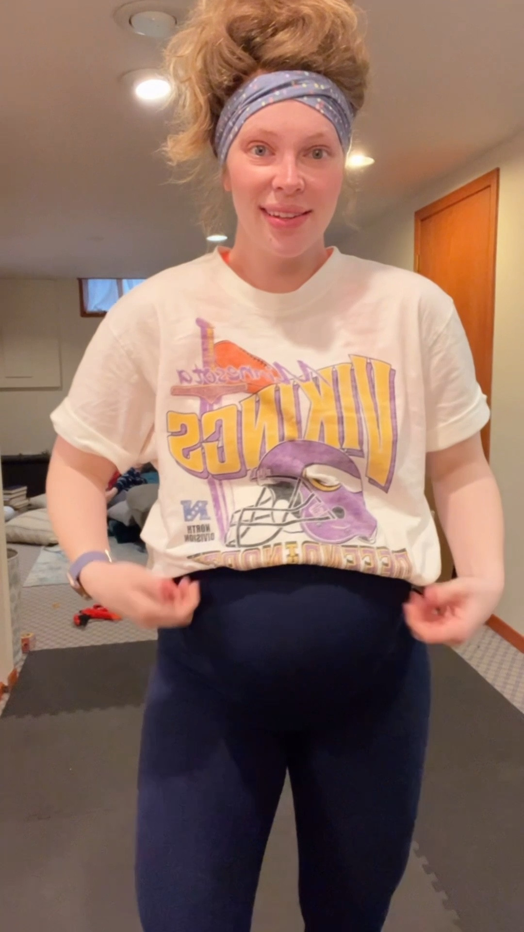 Workout fit of the day at 38 weeks 3 days! Not sure how many more of these I’ll get! Linked all my fav maternity leggings! All in a size medium! Tops are all a large right now! 