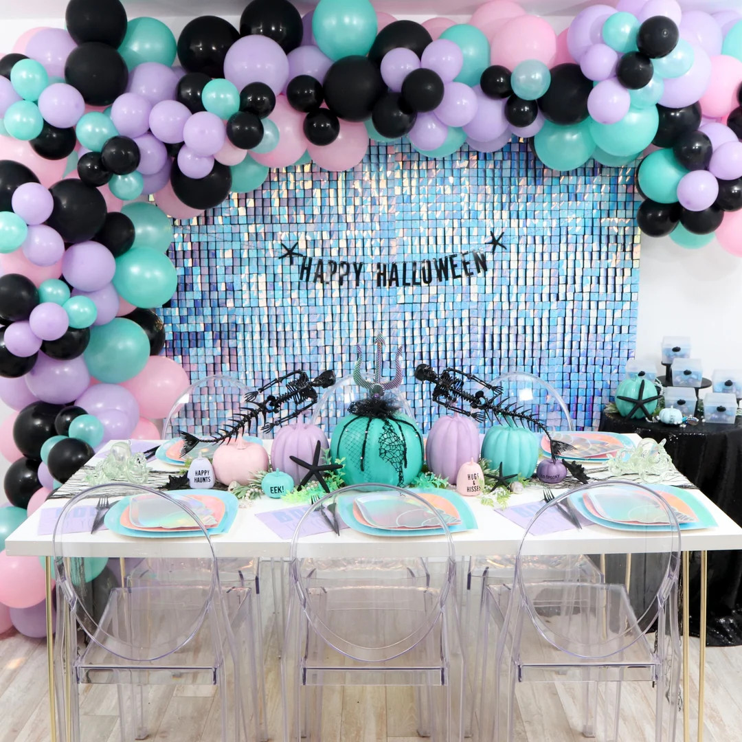 Blue Iridescent Shimmer Wall Panels for Party Decorations, Mermaid, Frozen theme | Etsy (US)