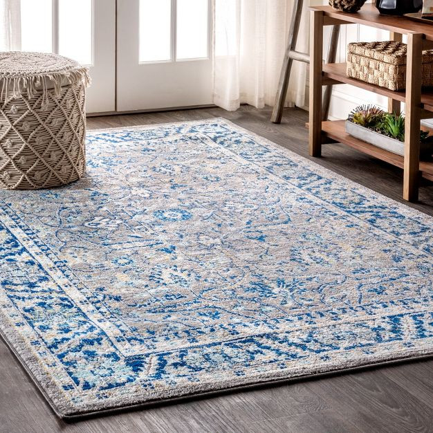 Modern Persian Boho Floral Area Rug  - JONATHAN Y | Target
