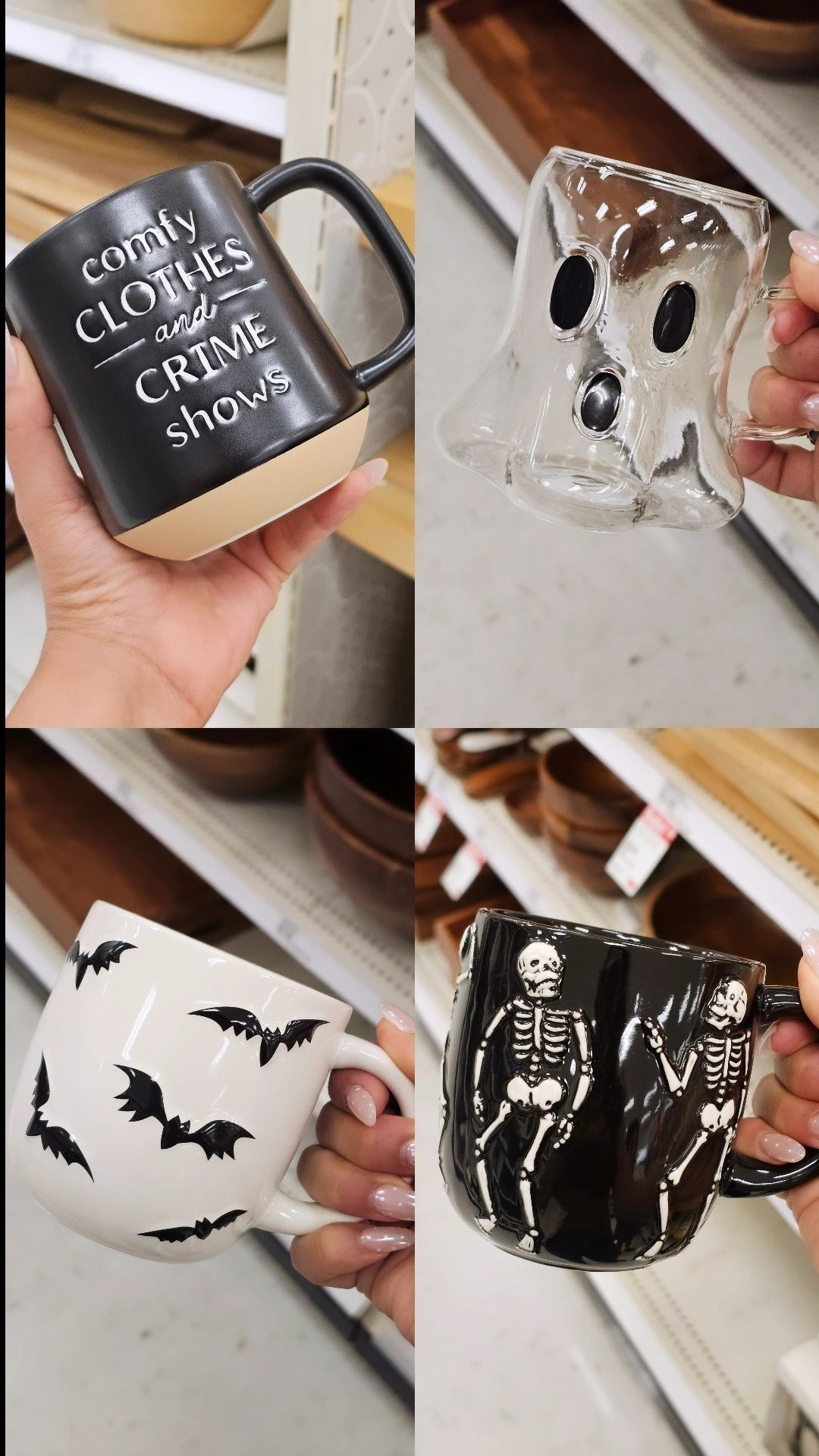 Spooky season mugs at Target. 

