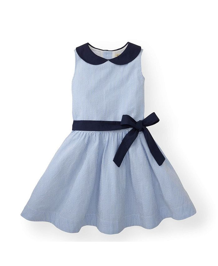 Hope & Henry Girls' Seersucker Peter Pan Collar Dress, Toddler & Reviews - Dresses - Kids - Macy'... | Macys (US)