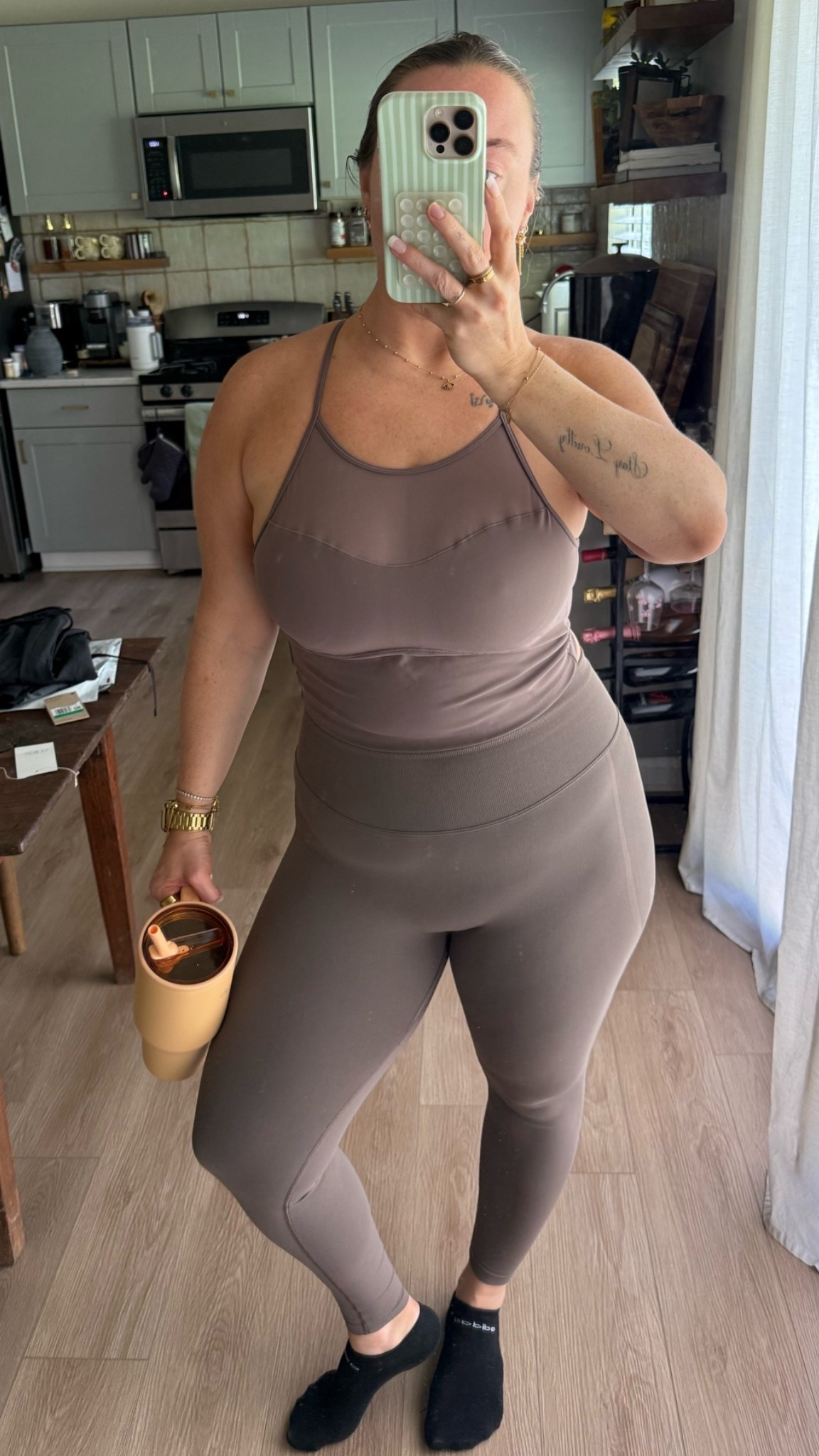 Today’s gym outfit! Top runs large, size down!!

#LTKootd #LTKfitnessgoals #LTKMidsize