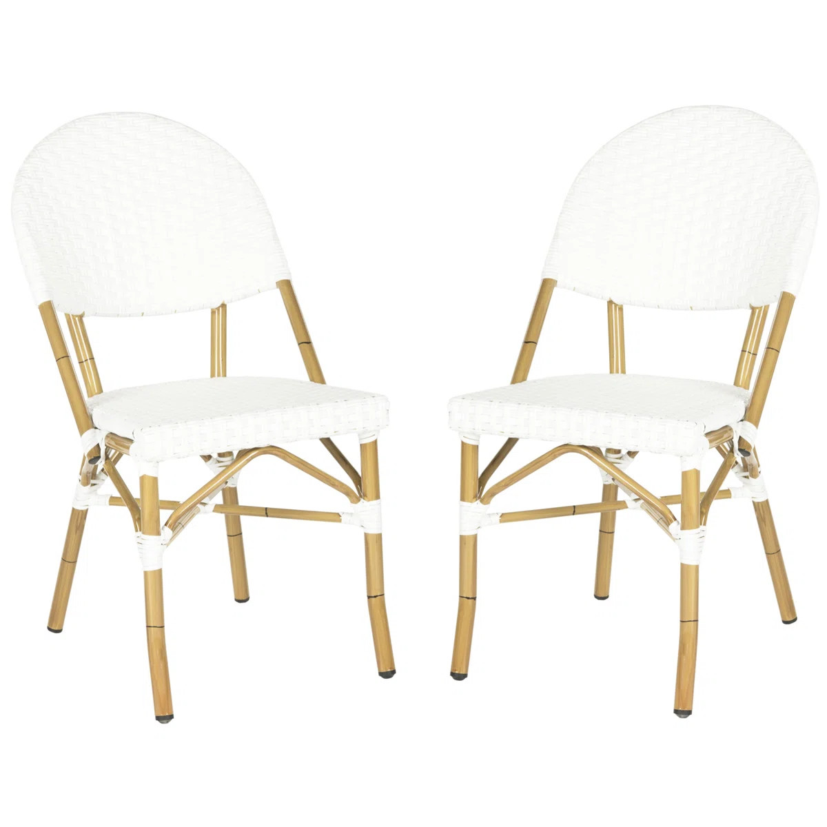 Nergizli Wicker Premium All-Weather Wicker Outdoor Dining Side Chair (Set of 2) | Wayfair North America