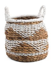 Medium Water Hyacinth Diamond Motif Basket | Home | T.J.Maxx | TJ Maxx