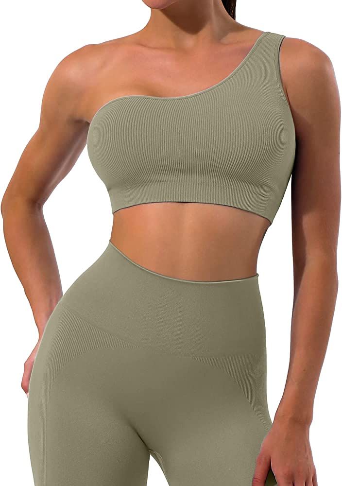 Workout Sets for Women 2 Piece, Sportneer Ribbed Seamless Matching Gym Yoga Set | Amazon (US)