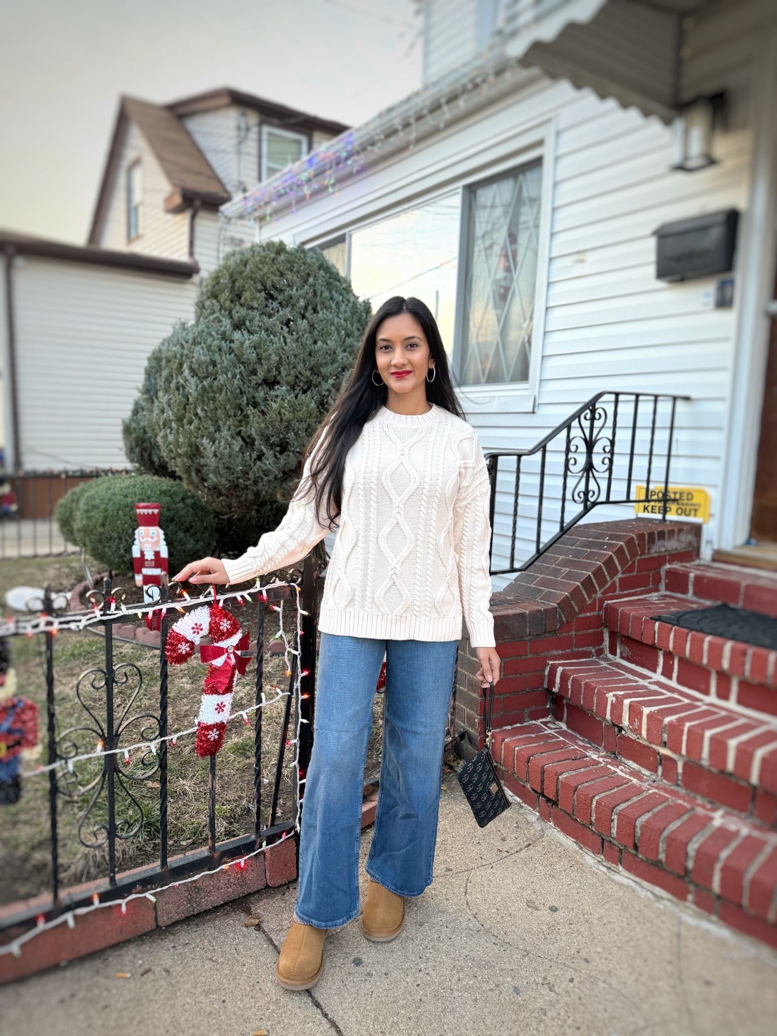 Wearing S in sweater and 2S in jeans 

Winter outfitt

#LTKSeasonal #LTKfindsunder50 #LTKstyletip