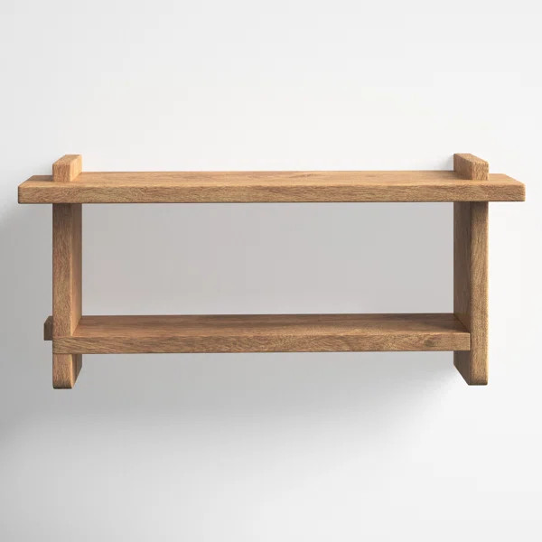 Berni 2 Piece Mango Solid Wood Tiered Shelf | Wayfair North America