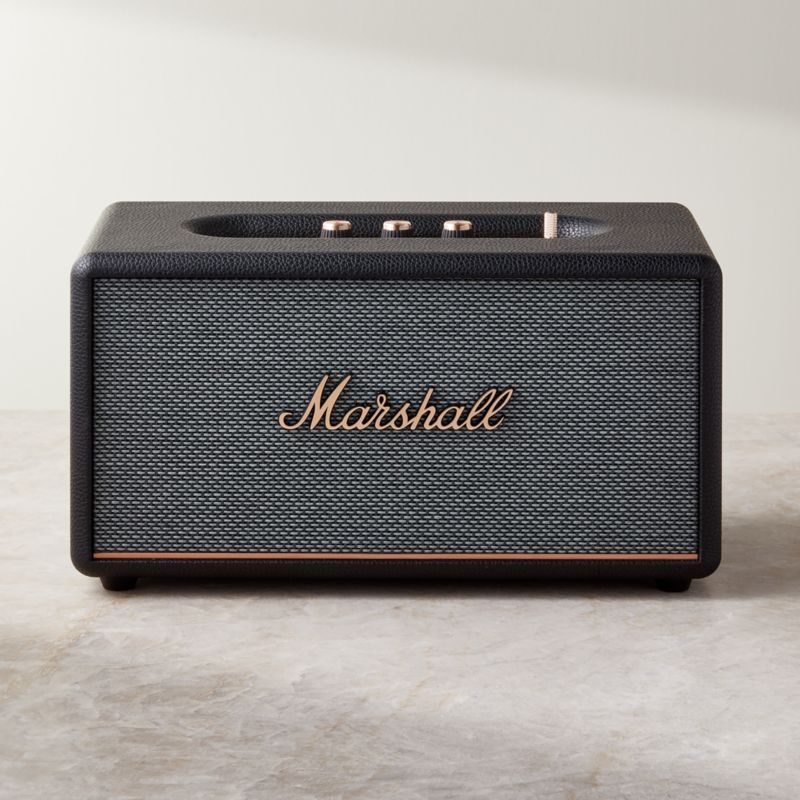 Marshall Stanmore III Black Vintage Bluetooth Speaker | CB2 | CB2
