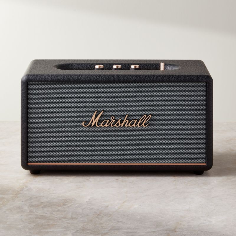 Marshall Stanmore III Black Vintage Bluetooth Speaker + Reviews | CB2 | CB2