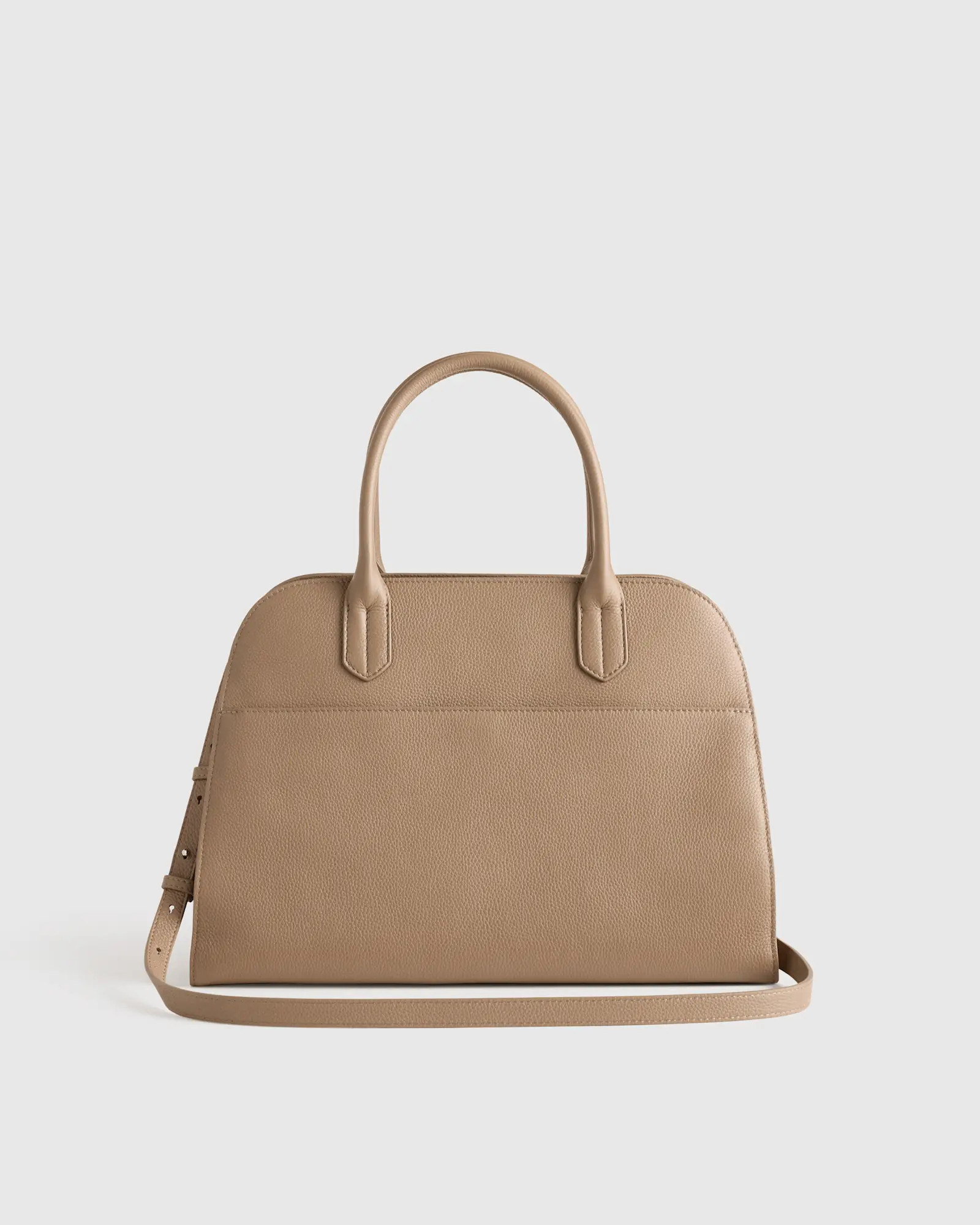 Italian Leather Everyday Satchel in Warm Taupe | Quince