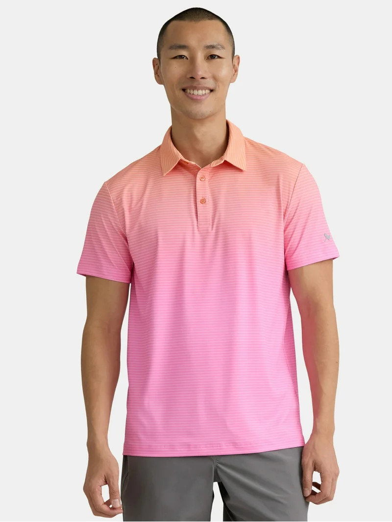 Birdie Bound Men's & Big Men's Novelty Print Golf Polo, Sizes S-5XL | Walmart (US)