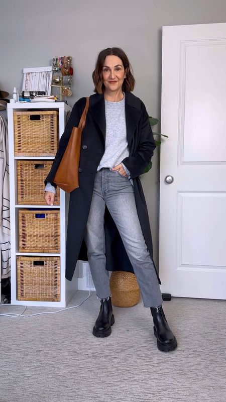 Another winter outfit in boots but I’ll link the shoes (go up 1/2 size) I really wanted to wear with this! Everything fits tts, go down 1/2 in the boots if you’re a half size. I linked my exact grey jeans but this wash is sold out so I also linked the same style in other washes 


#LTKshoecrush #LTKstyletip #LTKVideo