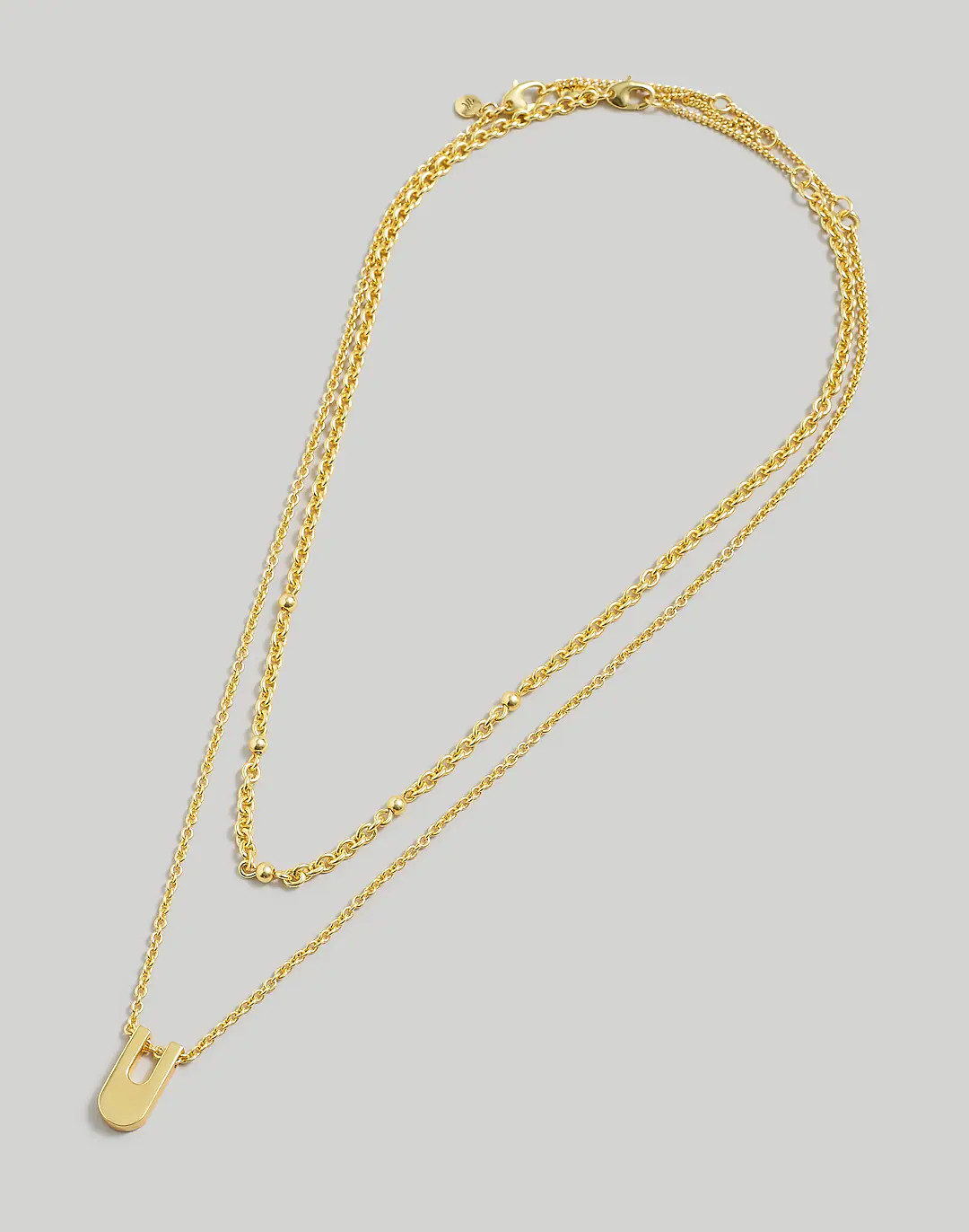 Two-Pack U Pendant Necklace Set | Madewell