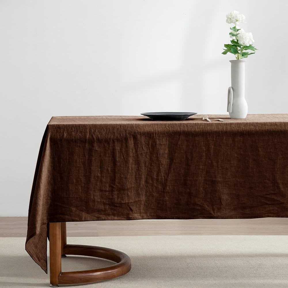 EVERLY 100% Pure Linen Rectangle Tablecloths 60x84Inches for Dining,Buffet Parties,Picnic,Events,... | Amazon (US)