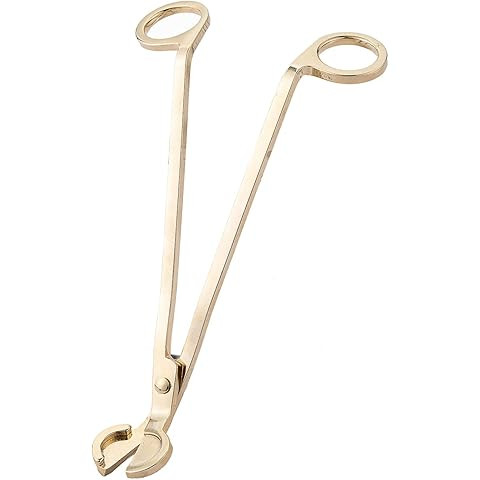 CHEFBEE Candle Wick Trimmer, Polished Stainless Steel Wick Clipper Cutter, Scissors, Reaches Deep... | Amazon (US)
