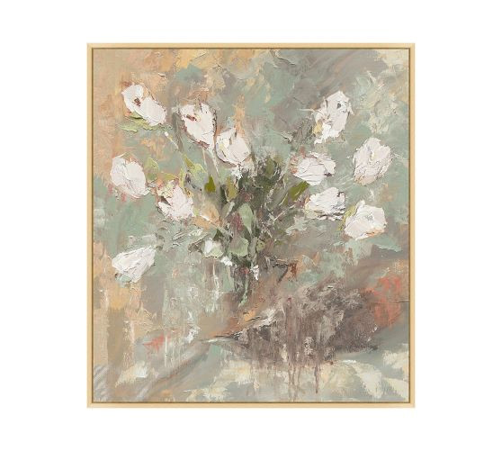 Blooming Motion Framed Canvas Print | Pottery Barn (US)