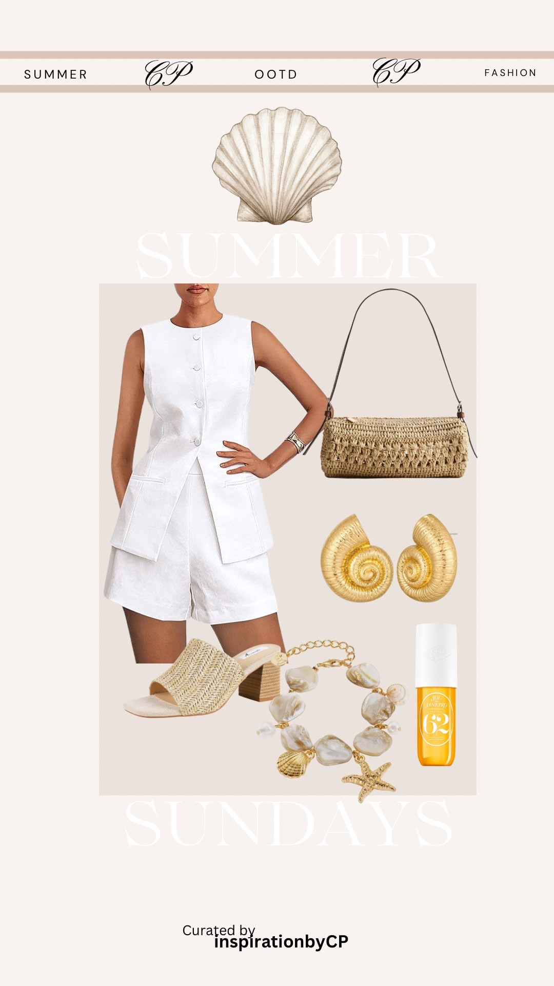 VACATION SUMMER OOTD
#amazon #amazonfashion #ootd #summeroutfit #seashell #raffiabag #allwhite #vacation #hm

#LTKStyleTip #LTKFindsUnder50 #LTKSeasonal