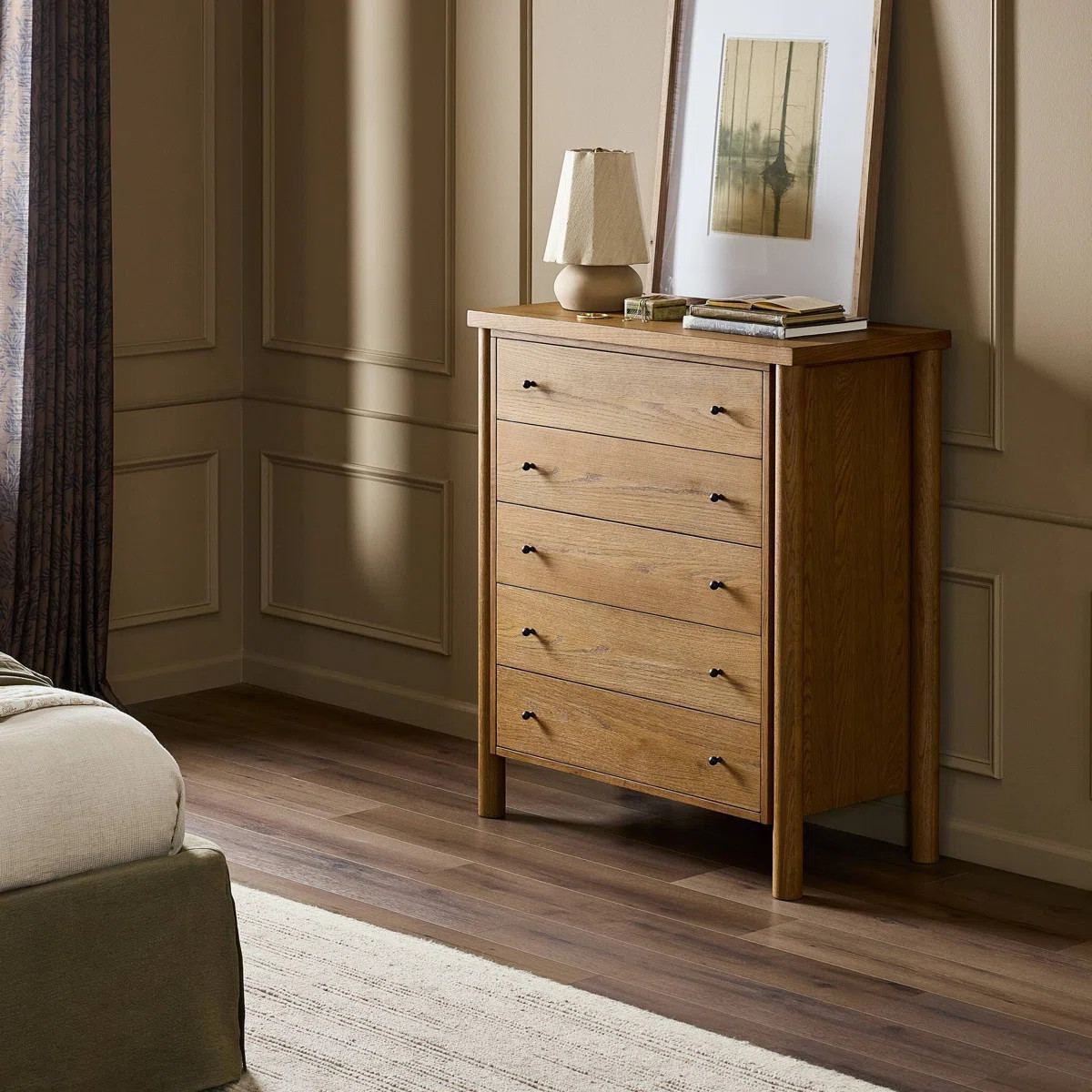 Roark Tall Dresser-Amber Oak | Wayfair North America