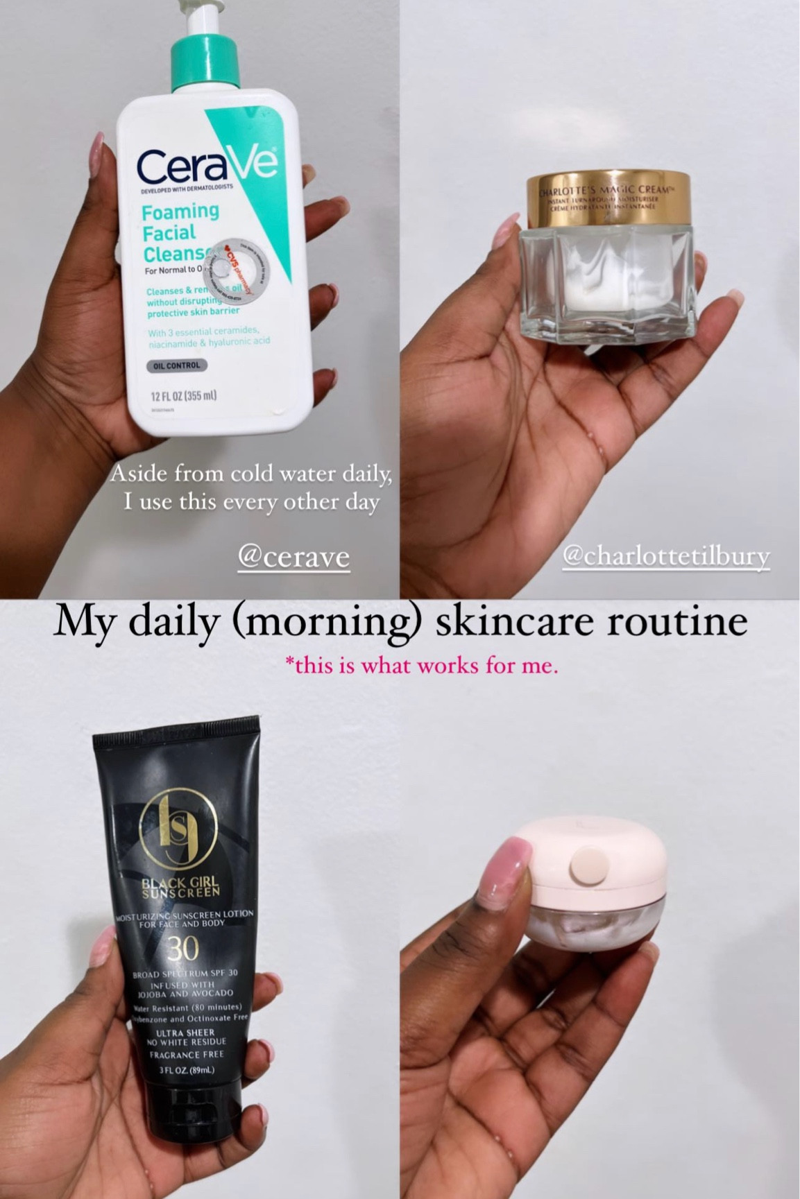 My morning skincare routine 

#LTKbeauty #LTKfindsunder100 #LTKfindsunder50