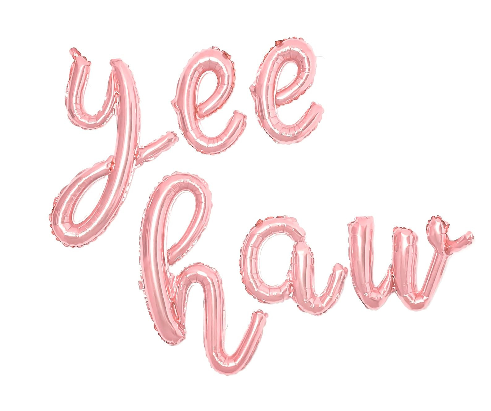 Birthday Party Balloons Yee Haw Balloons Rose Gold Yee Haw Banner for Western Cowgirl Birthday De... | Amazon (US)