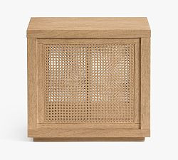 Marina Rectangular Cane Side Table (15") | Pottery Barn (US)