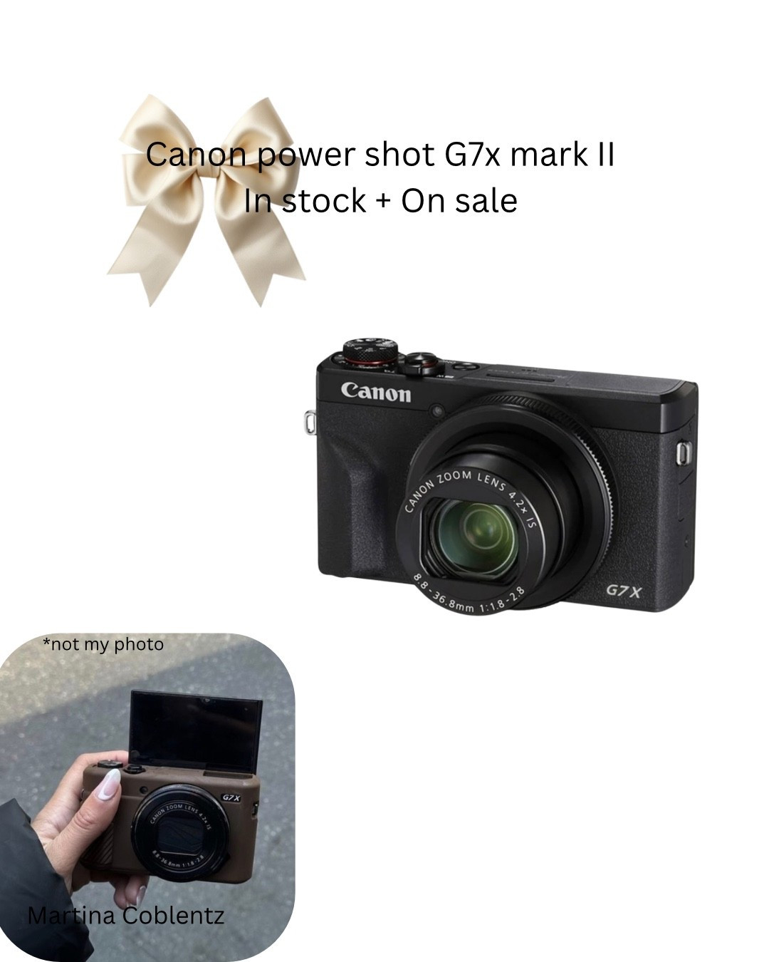 Canon power shot G7X mark II in stock and on sale 

•for her •blog camera •gift guide •point and shoot camera •Christmas gift 

#LTKGiftGuide #LTKSaleAlert #LTKTravel