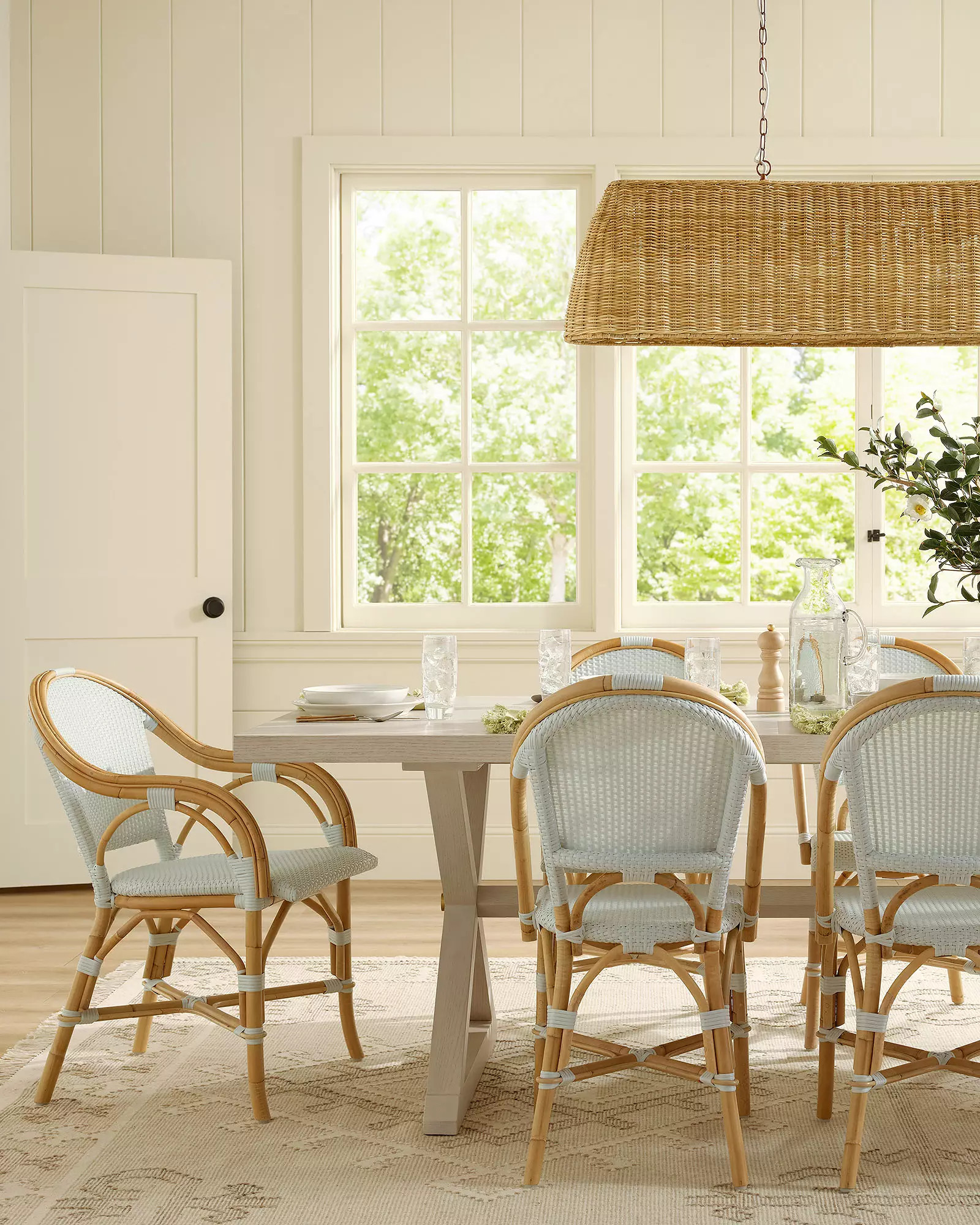 Riviera Rattan Dining Chair | Serena and Lily
