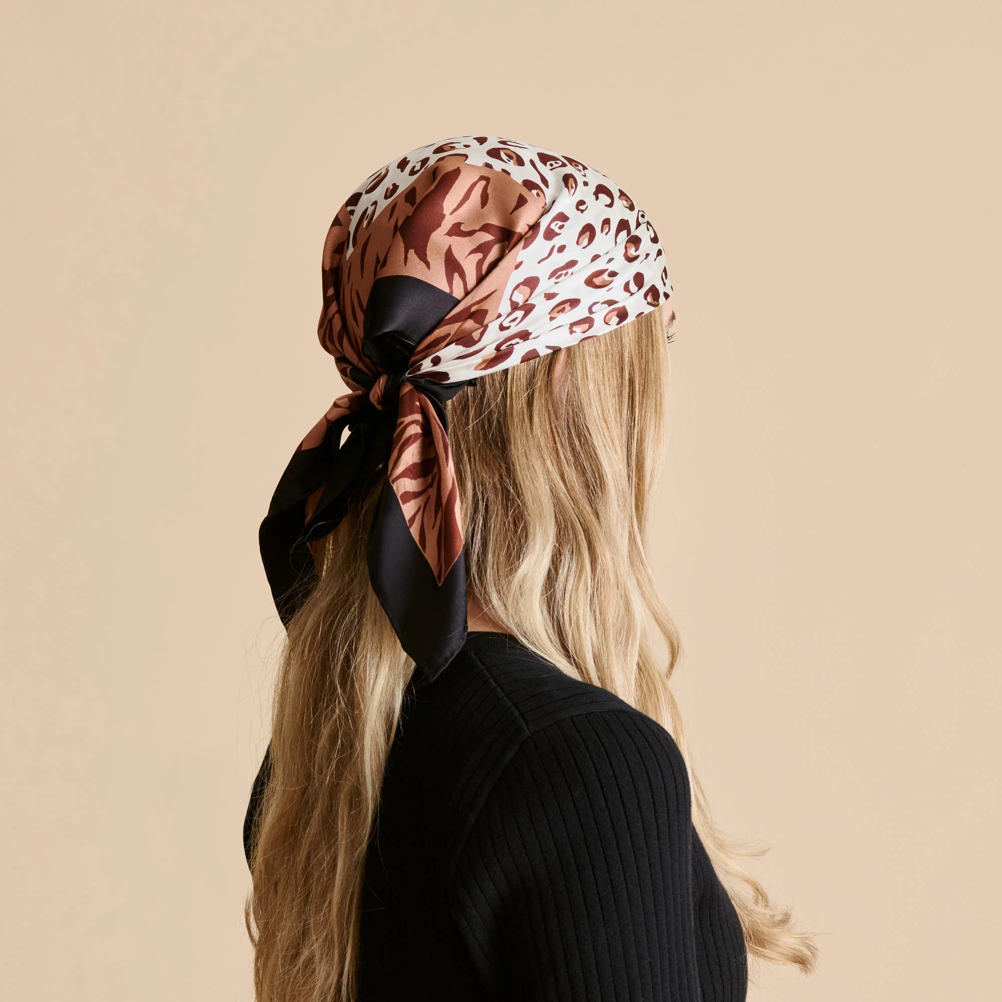 Animal Print Scarf Brown Multi | DolceVita.com