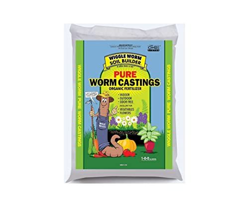 Worm Castings Organic Fertilizer, Wiggle Worm Soil Builder, 30-pounds | Amazon (US)