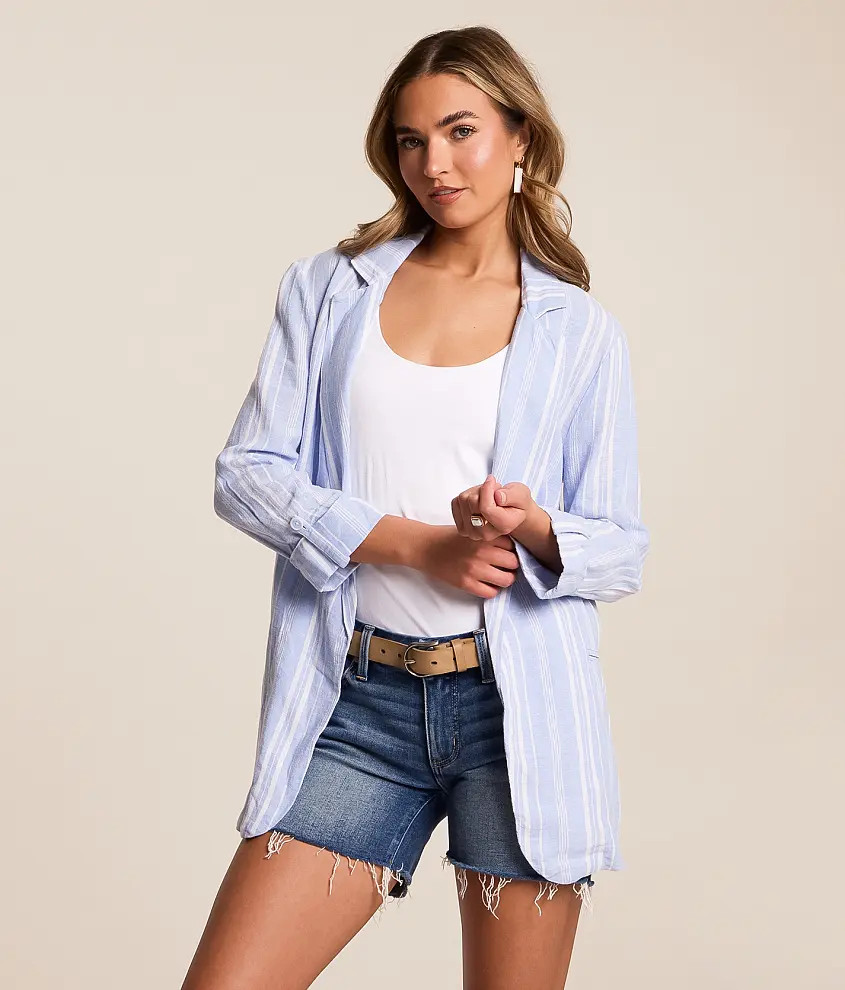 Striped Blazer | Buckle