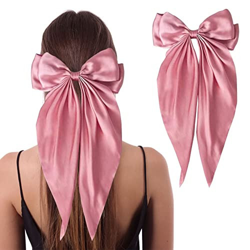 AEGYPIUS Pink Hair Bow, 11.8 x 5.9 Inches Hair Bows Pink Bows for Hair Bow, Pink Bow Hair Pink Hair Bows Pink Bow for Hair, Bows for Hair, Bow for Hair Pink Bow Hair Clip Bow Hair Clip Hair Bow Clips | Amazon (US)