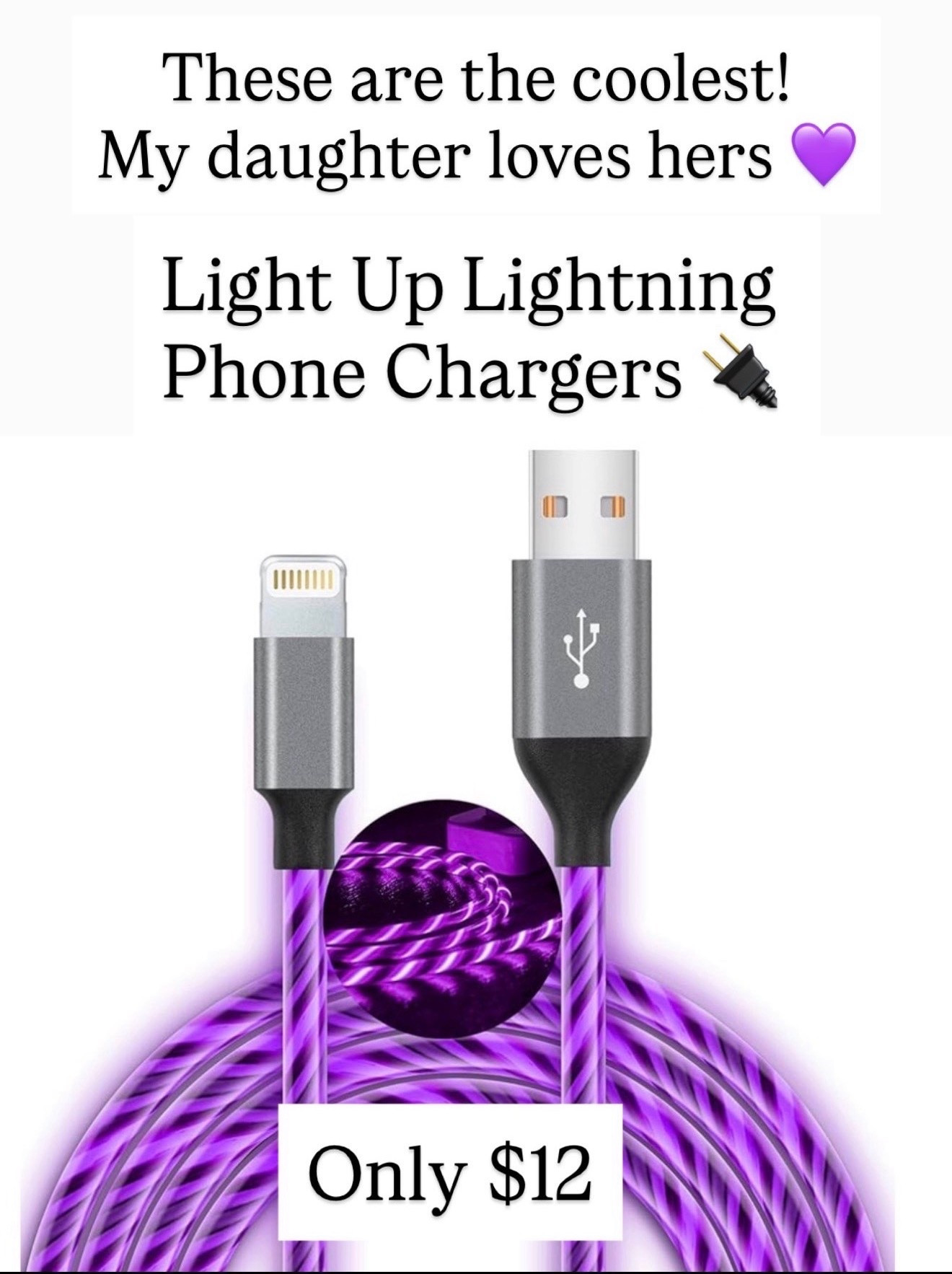 The coolest light-up charger

#LTKmomlife