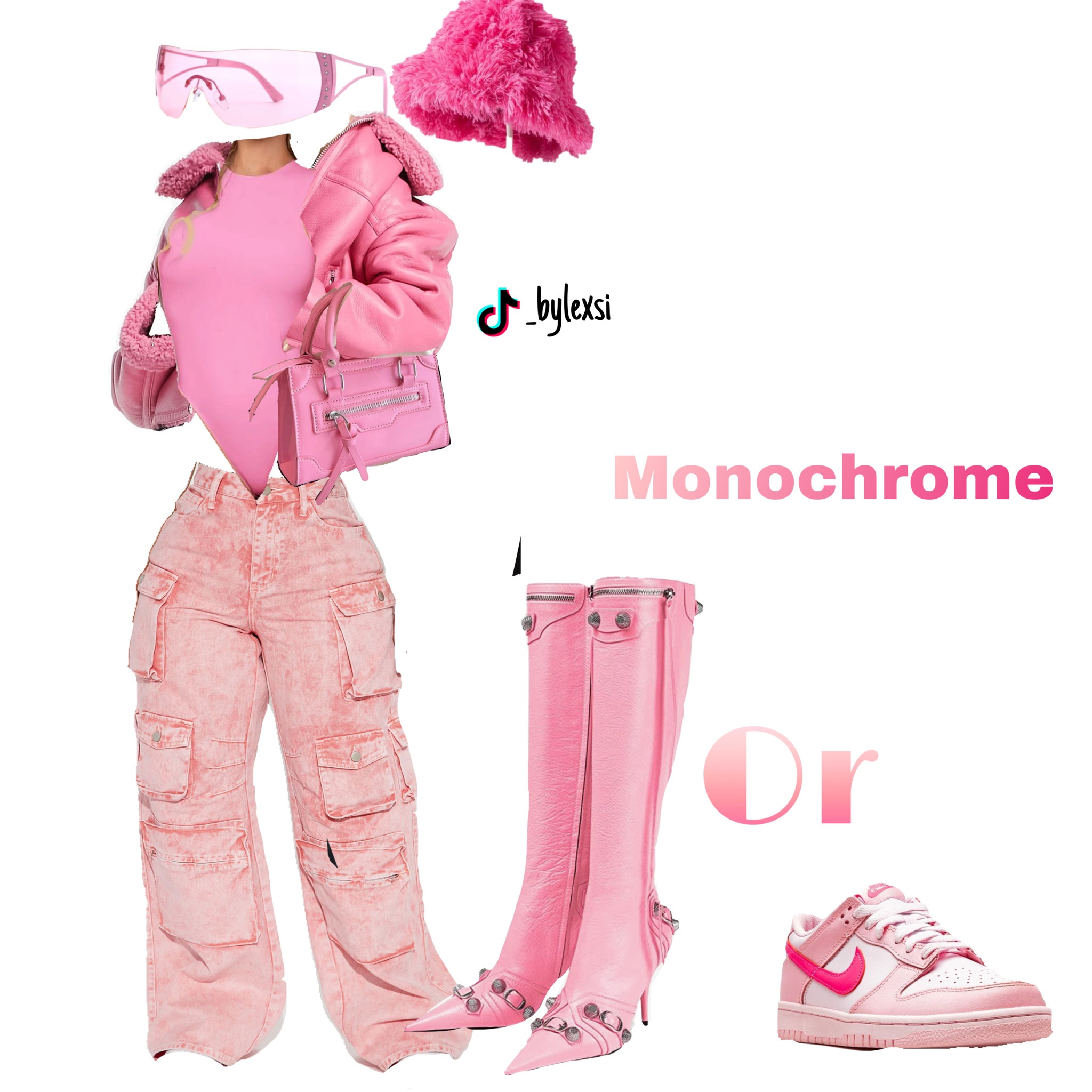 Monochromatic pink outfit (Valentine’s Day inspired) 