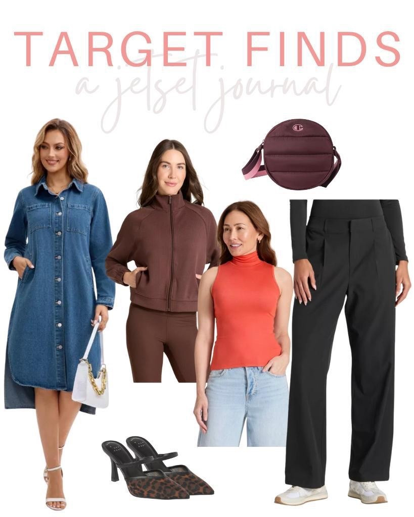 Check out these easy, everyday, affordable pieces at Target that are perfect for fall!
#denimdress #layeringpieces #comfyslacks #trendylook #targetessential #targetfinds #seasonalfavorites #cozyoutfits #everydaylooks #fallstyle #freshfashion #fallfashion

#LTKU #LTKStyleTip #LTKSeasonal