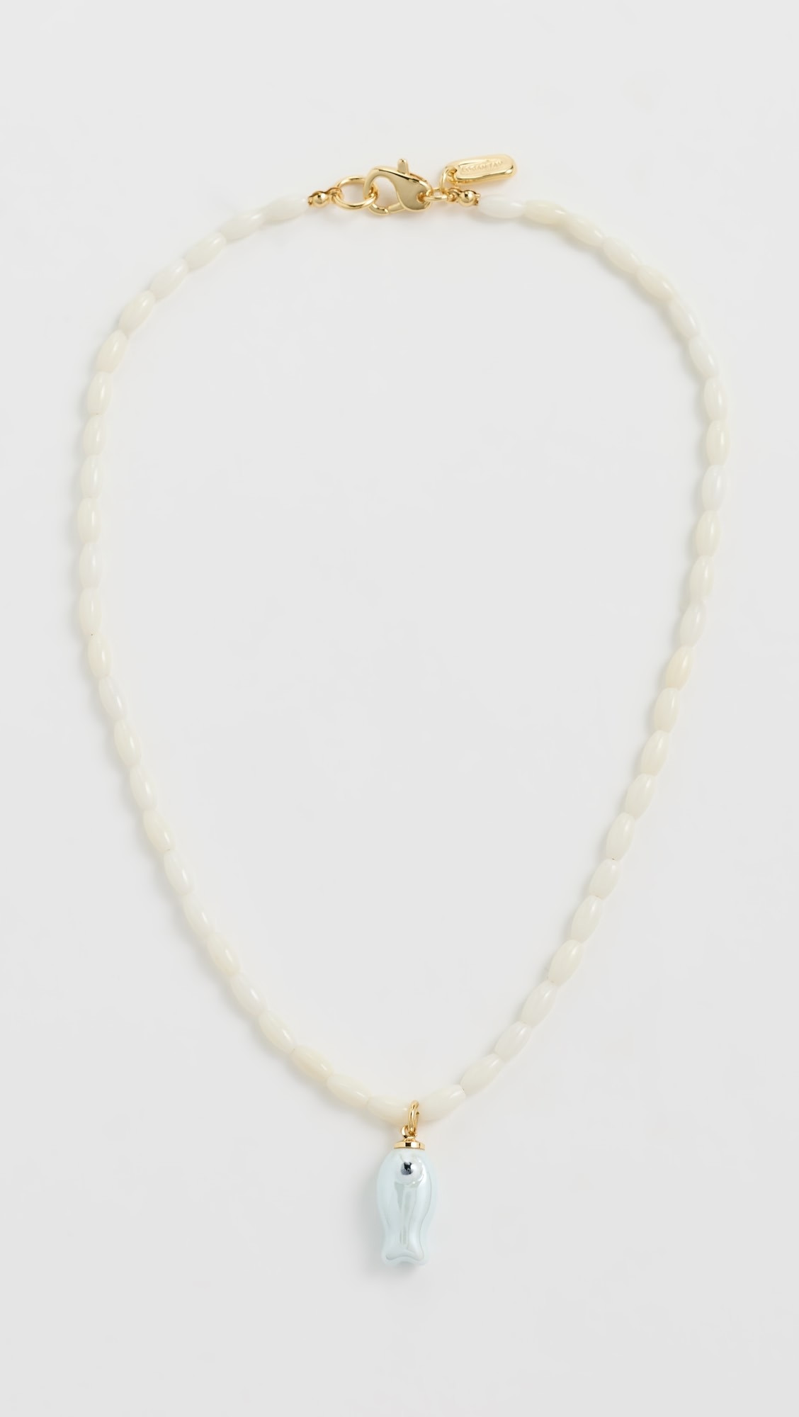 Mother of Pearl Beaded Fish Necklace | Shopbop