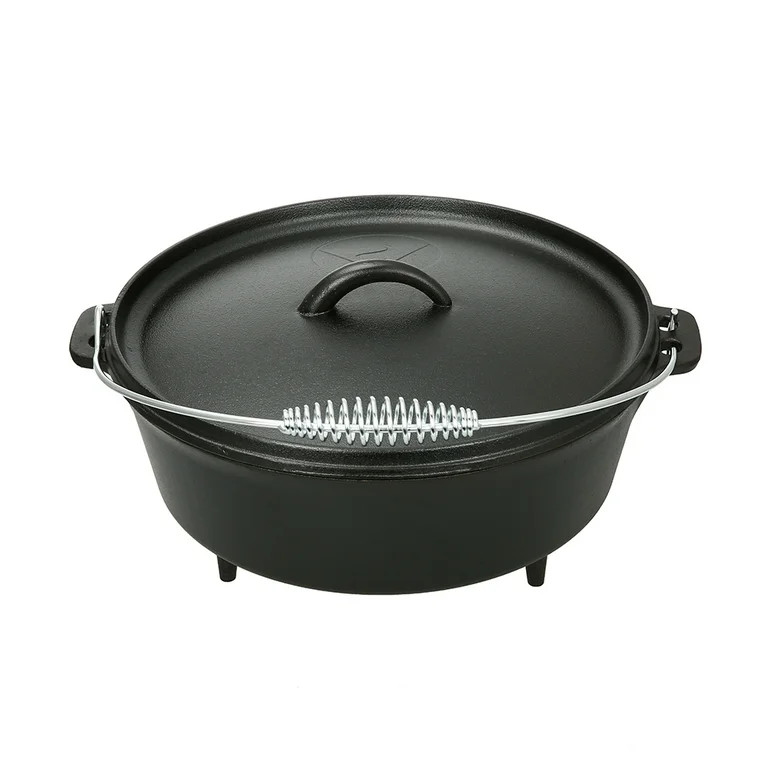 Ozark Trail 5-Quart Cast Iron Dutch Oven with Spiral Bail Handle | Walmart (US)