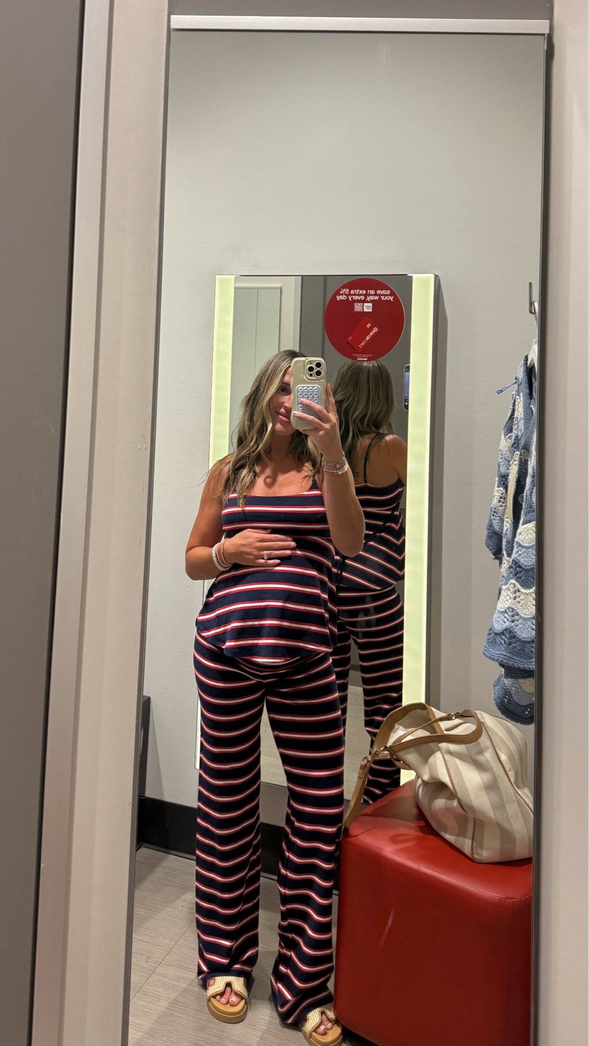 set under $40! not maternity just so cute on pregnancy body! I am 5’2” in medium top & small bottom (up one size in each for pregnancy)

#LTKBump