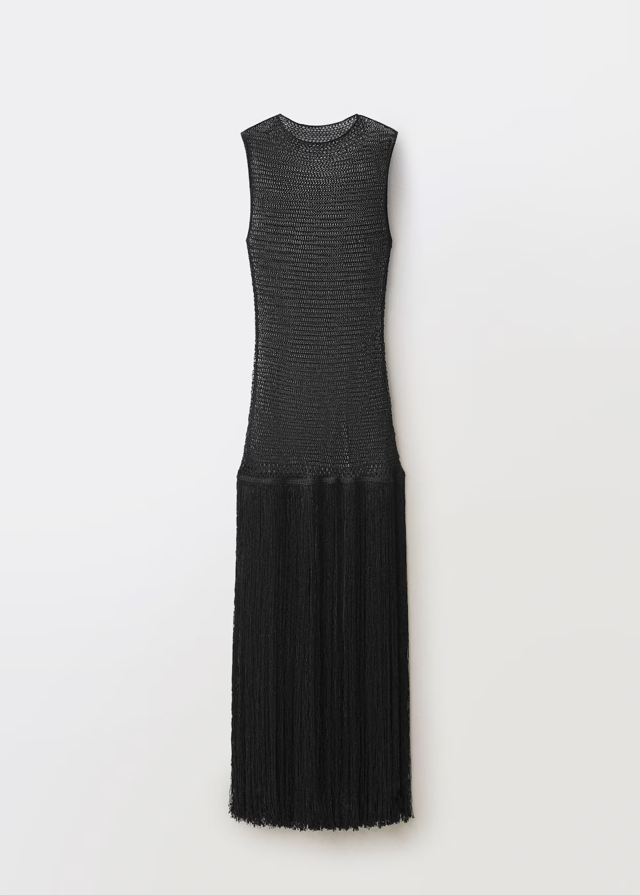 Openwork knit dress with fringes - Women | MANGO United Kingdom | MANGO (UK)
