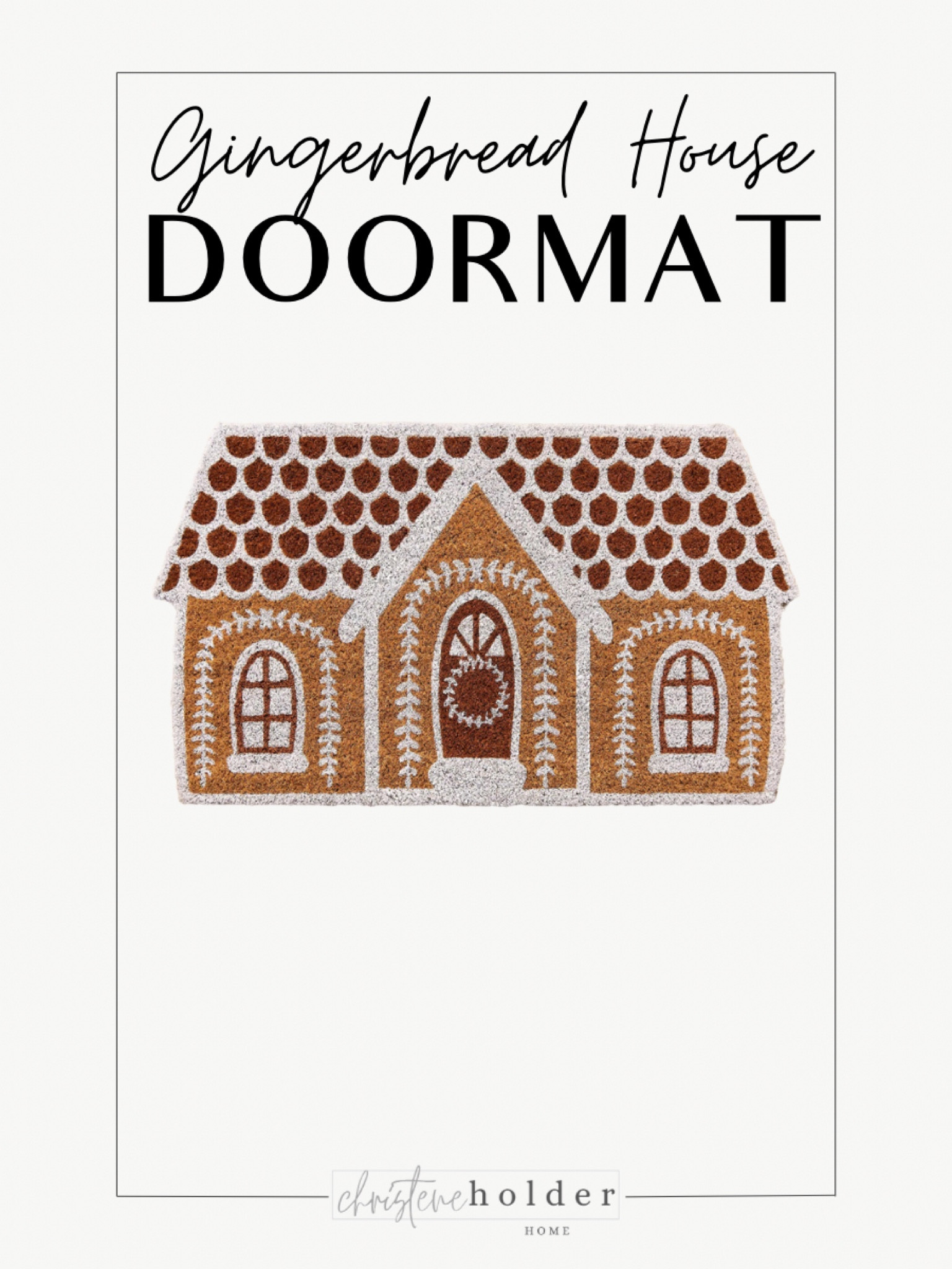 This cute gingerbread house doormat is back in stock in a few stores! My local store had it and I grabbed it for under $10 with a coupon code. #kirlands #christmasdecor #christmashome #gingerbreadhouse #designerdupe

#LTKsalealert #LTKHoliday #LTKhome