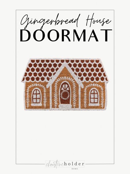 This cute gingerbread house doormat is back in stock in a few stores! My local store had it and I grabbed it for under $10 with a coupon code. #kirlands #christmasdecor #christmashome #gingerbreadhouse #designerdupe

#LTKsalealert #LTKHoliday #LTKhome