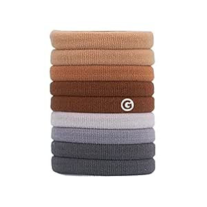 Gimme Beauty - Any Fit No Damage Hair Ties - Neutrals - Seamless Microfiber Elastics - Hair Acces... | Amazon (US)